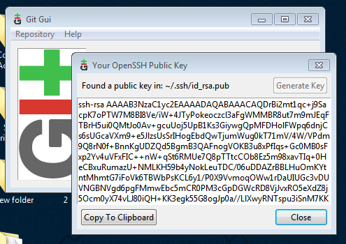 Gitlab create ssh key
